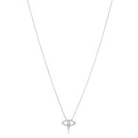 1qty NEW / Collier Œil pavé diamant-Blanc