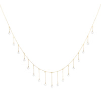 1qty RELIQUAT 2890€/ QTY IN : 2-QTY OUT : 2- ST : 100% // Collier La Foule 17 diamants -Jaune