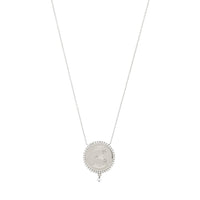 1qty NEW / Collier médaillon numéro 3-Blanc