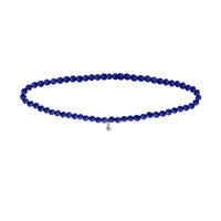 Bracelet Aphrodite en lapis-lazuli serti d'un diamant - Or Jaune