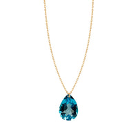 1qty RELIQUAT 350€/ QTY IN : 2-QTY OUT : 2- ST : 100% // Collier topaze bleu-Rose