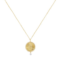 Collier Talisman Porte-bonheur 8 - Plaqué Or