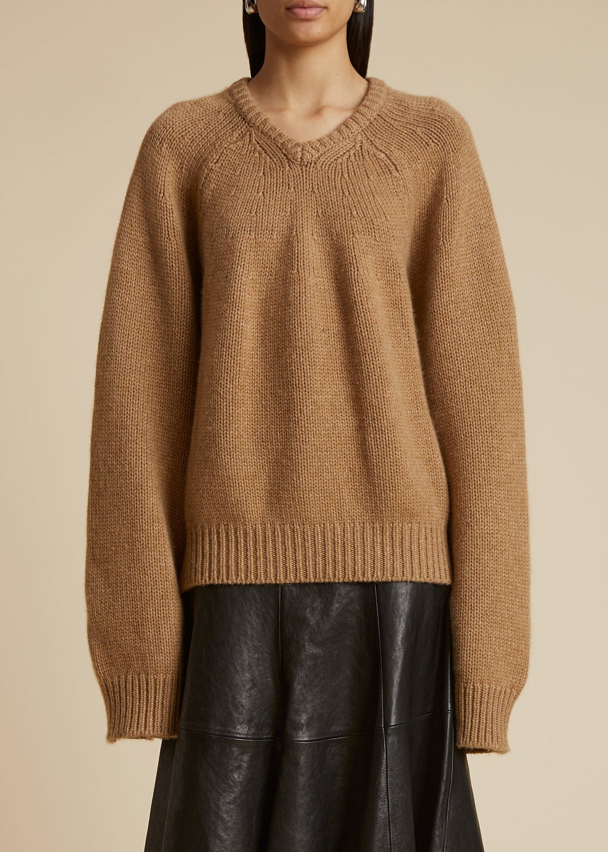 Camel The Nalani Sweater In Camel - Camel