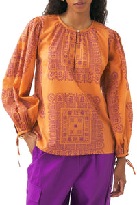Blouse imprimée Nalii - Rust