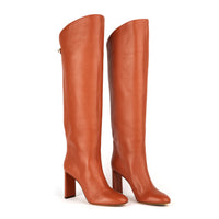 6qty DÉJÀ VU 320€ / Bottes Adriana 90 en cuir Nappa - Brown