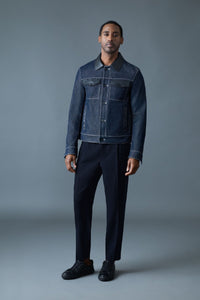 Denim Men's Buttoned Jacket