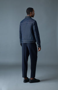 Denim Men's Buttoned Jacket