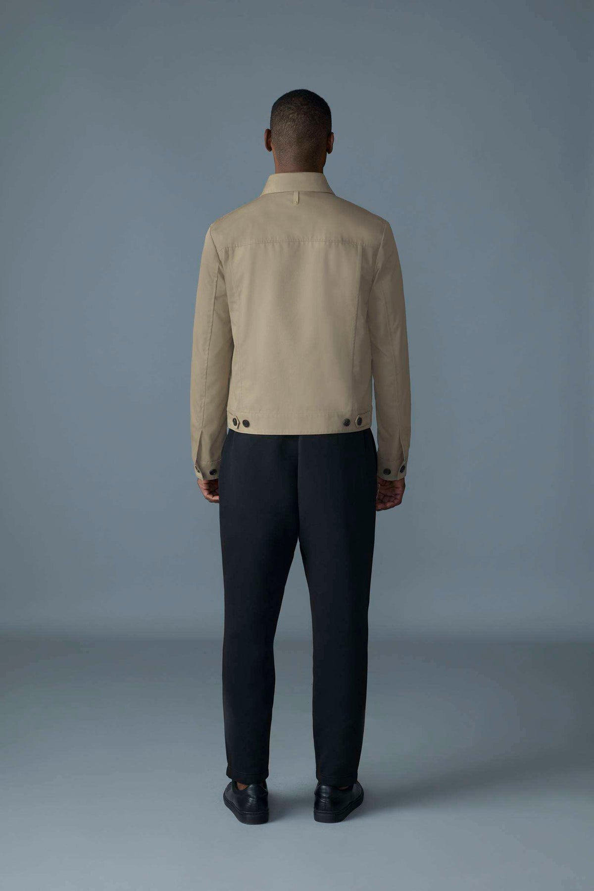 Light Camel Men's Mixed Media Jacket
