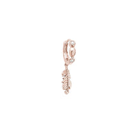 Mono créole Navajo petit modèle en or rose 18K sertie de diamants - Or rose