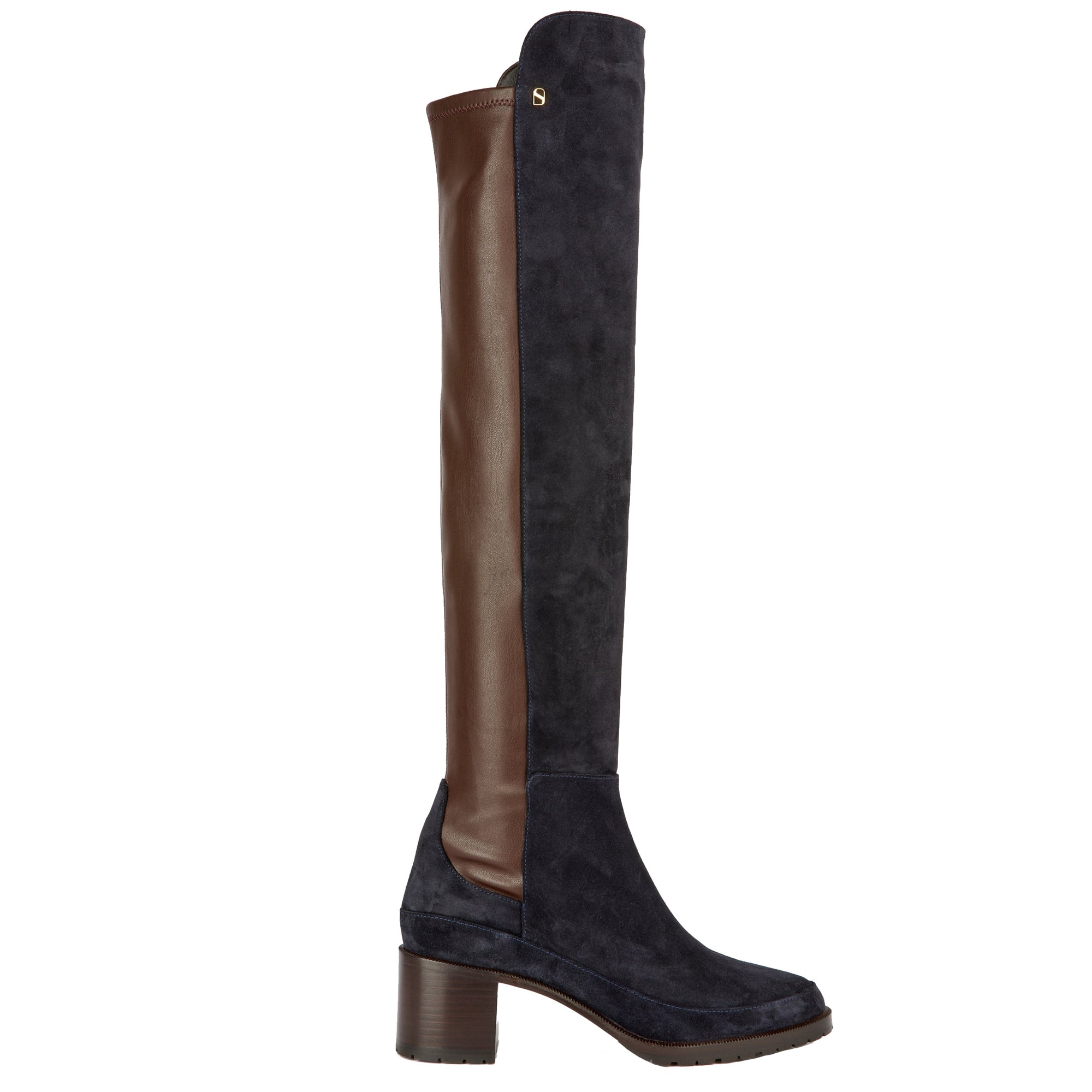 12qty DÉJÀ VU 350€ / Cuissardes Emily 50 en cuir suédé - Blue