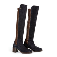 12qty DÉJÀ VU 350€ / Cuissardes Emily 50 en cuir suédé - Blue