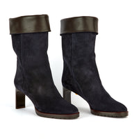 8qty DÉJÀ VU 220€ / Bottes Victoria 65 en cuir suédé - Blue