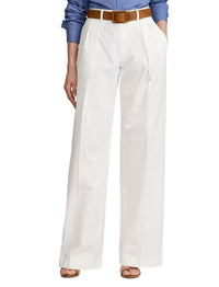 Jody trousers in washed cotton - White