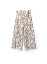 Nebraska wide-leg trousers - Beige