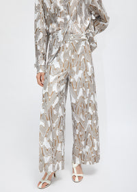 Nebraska wide-leg trousers - Beige