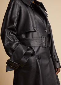 Trench Nedding en cuir - Black