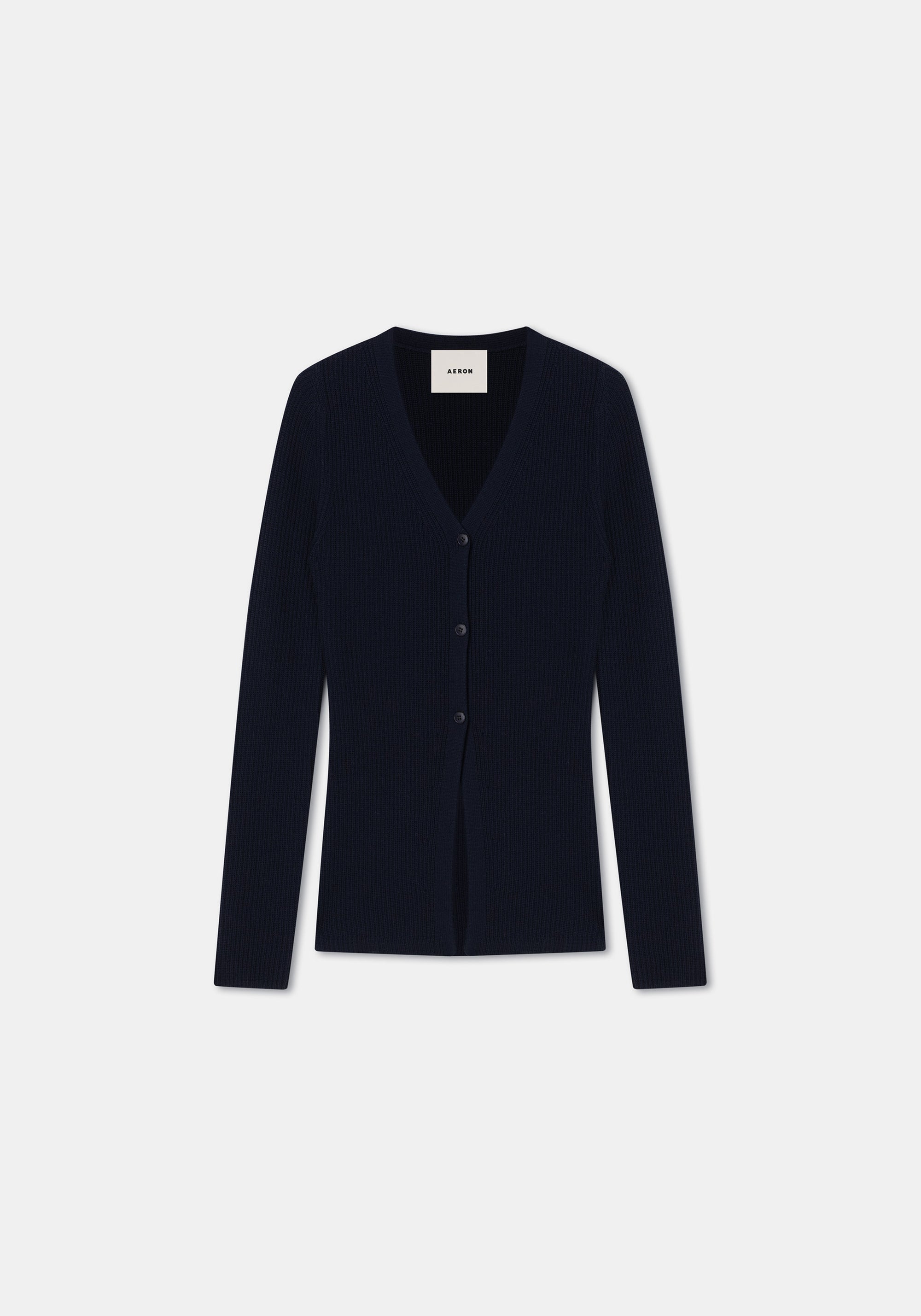 Cardigan Neela cintré en laine - Midnight