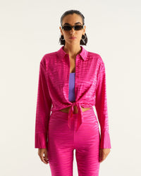 ROSE JACQUARD / DJV / QTY : 13 / Chemisier Emma - Rose Jacquard