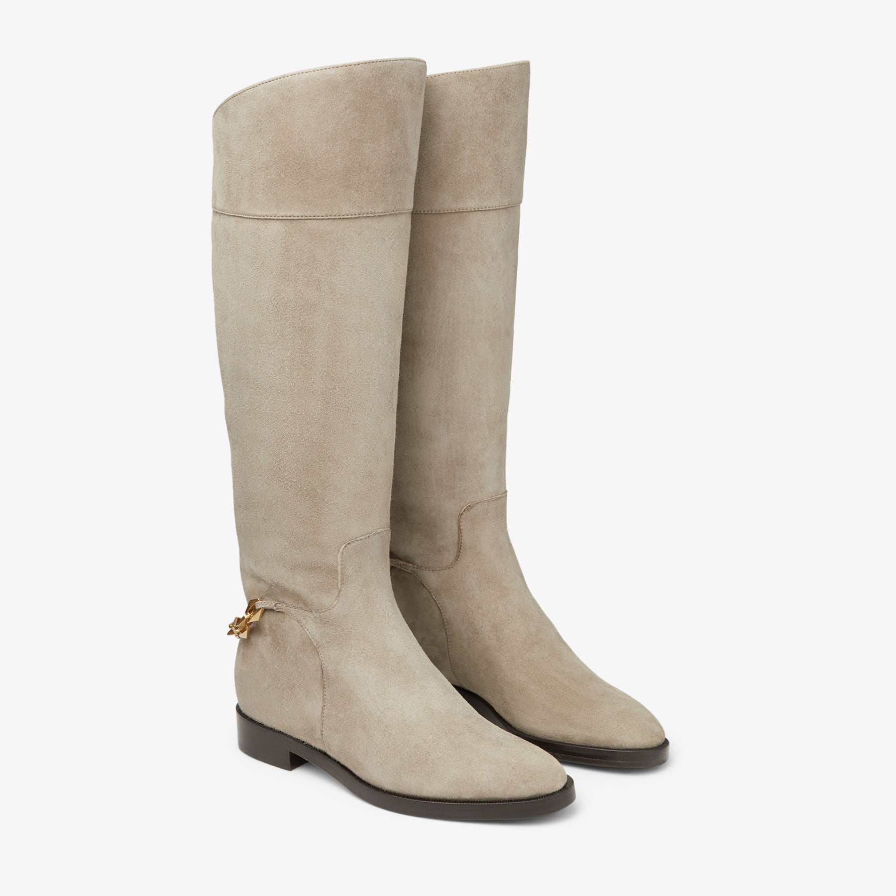 Bottes Nell KB en daim - Taupe