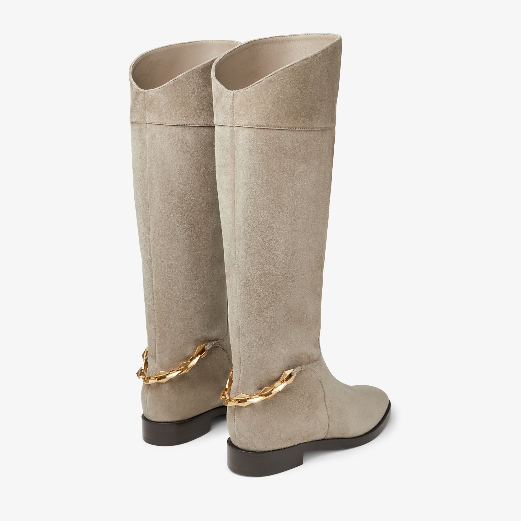 Bottes Nell KB en daim - Taupe