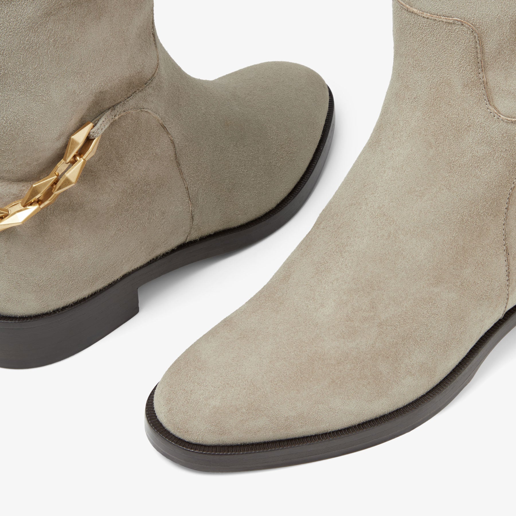 Bottes Nell KB en daim - Taupe