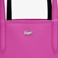 Sac cabas Anna réversible avec pochette en piqué - Malva Noir
