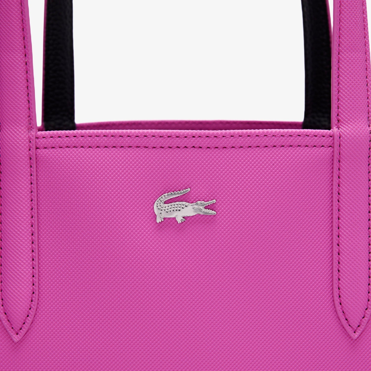 Sac cabas Anna réversible avec pochette en piqué - Malva Noir