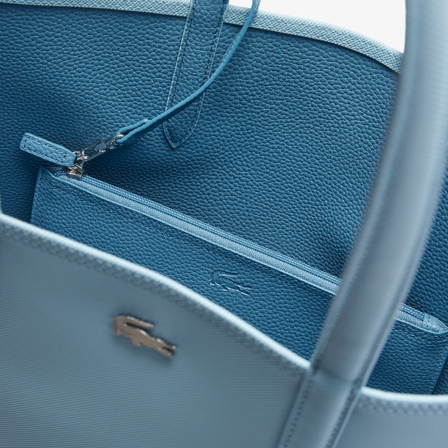 Sac cabas Anna réversible avec pochette en piqué - Forget Me Not