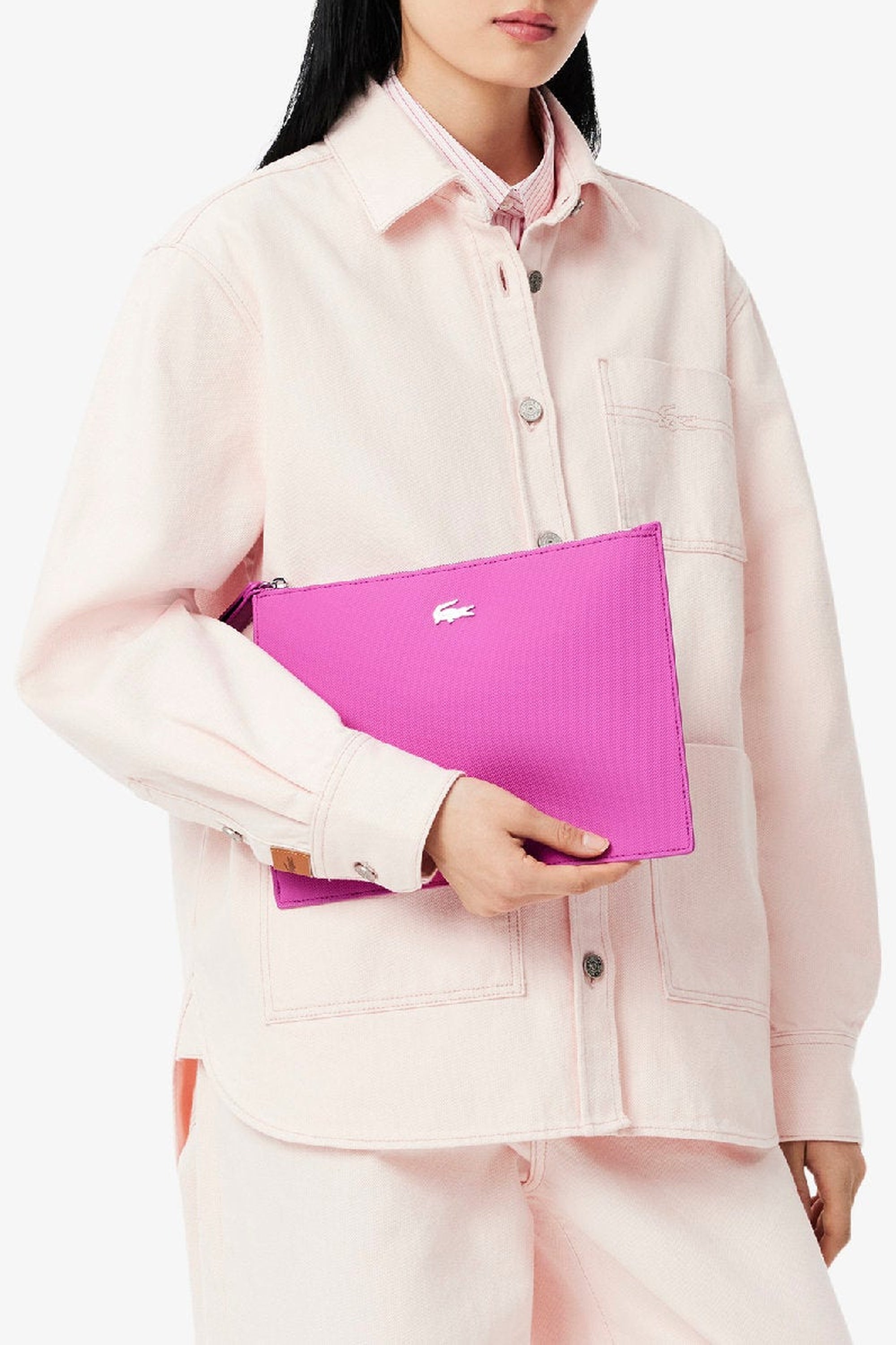 Pochette Anna en toile enduite - Malva Noir