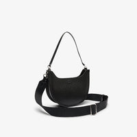 Sac lune Chantaco en cuir - Noir