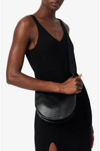 Sac lune Chantaco en cuir - Noir