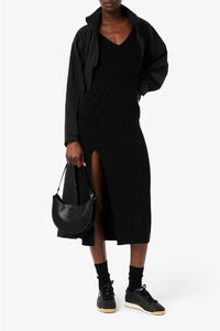 Sac lune Chantaco en cuir - Noir