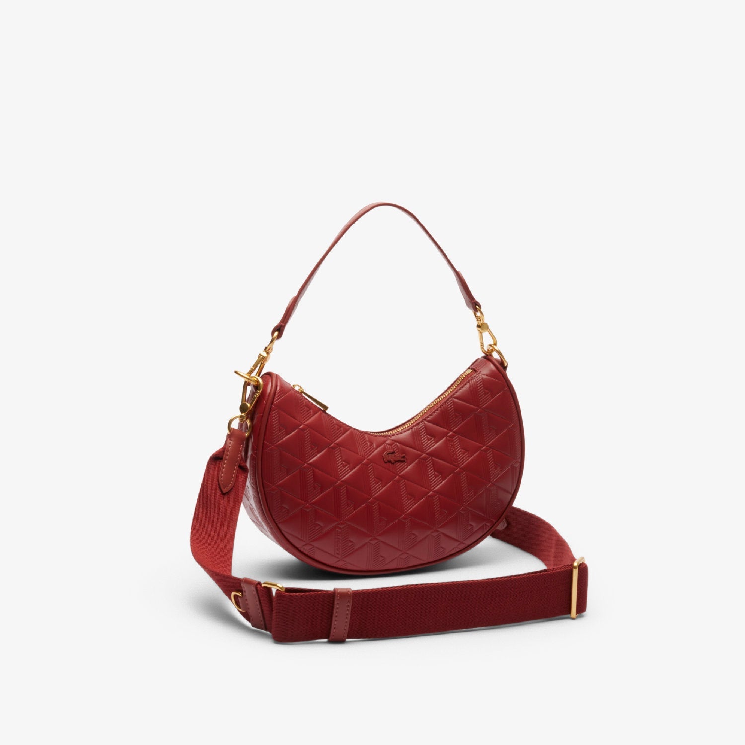 Sac lune Maheki embossé en cuir - Iberis