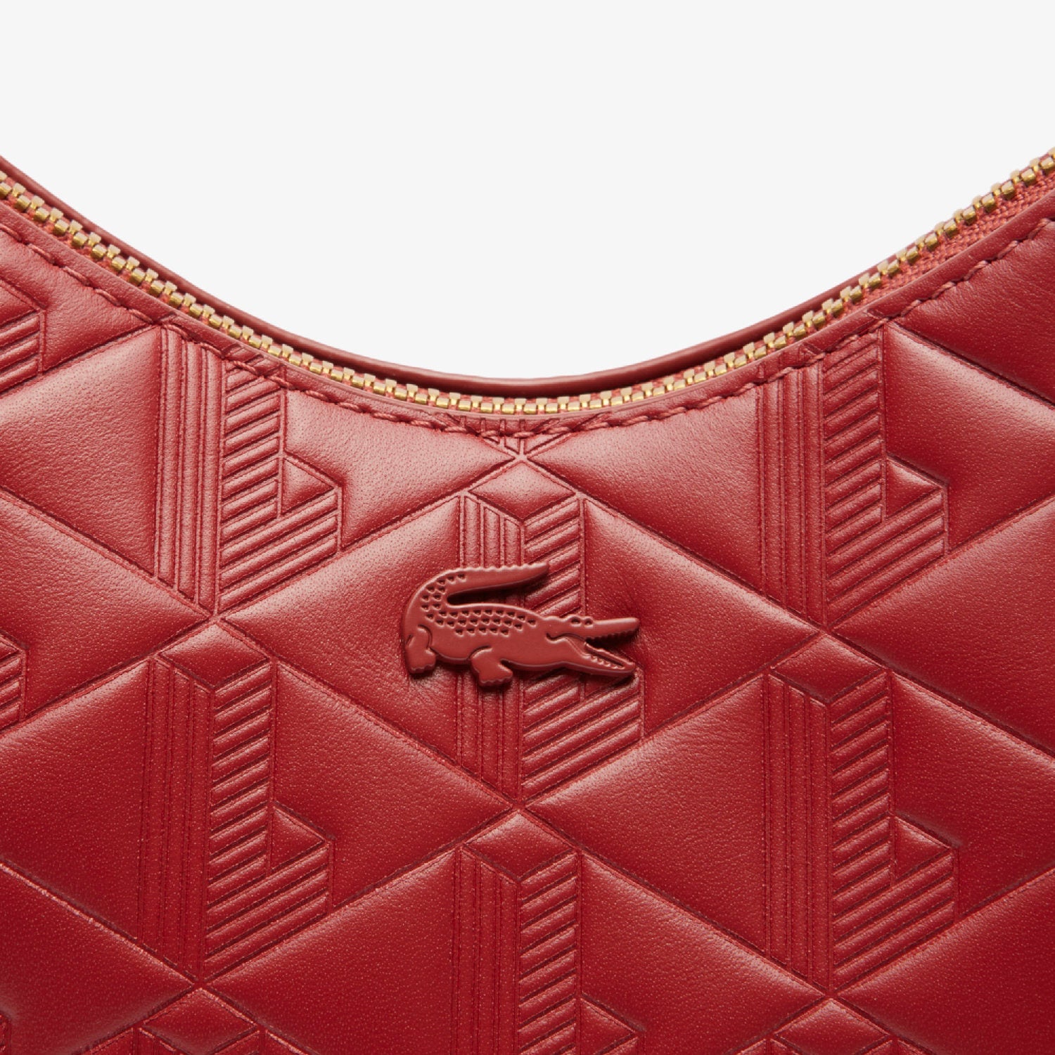 Sac lune Maheki embossé en cuir - Iberis