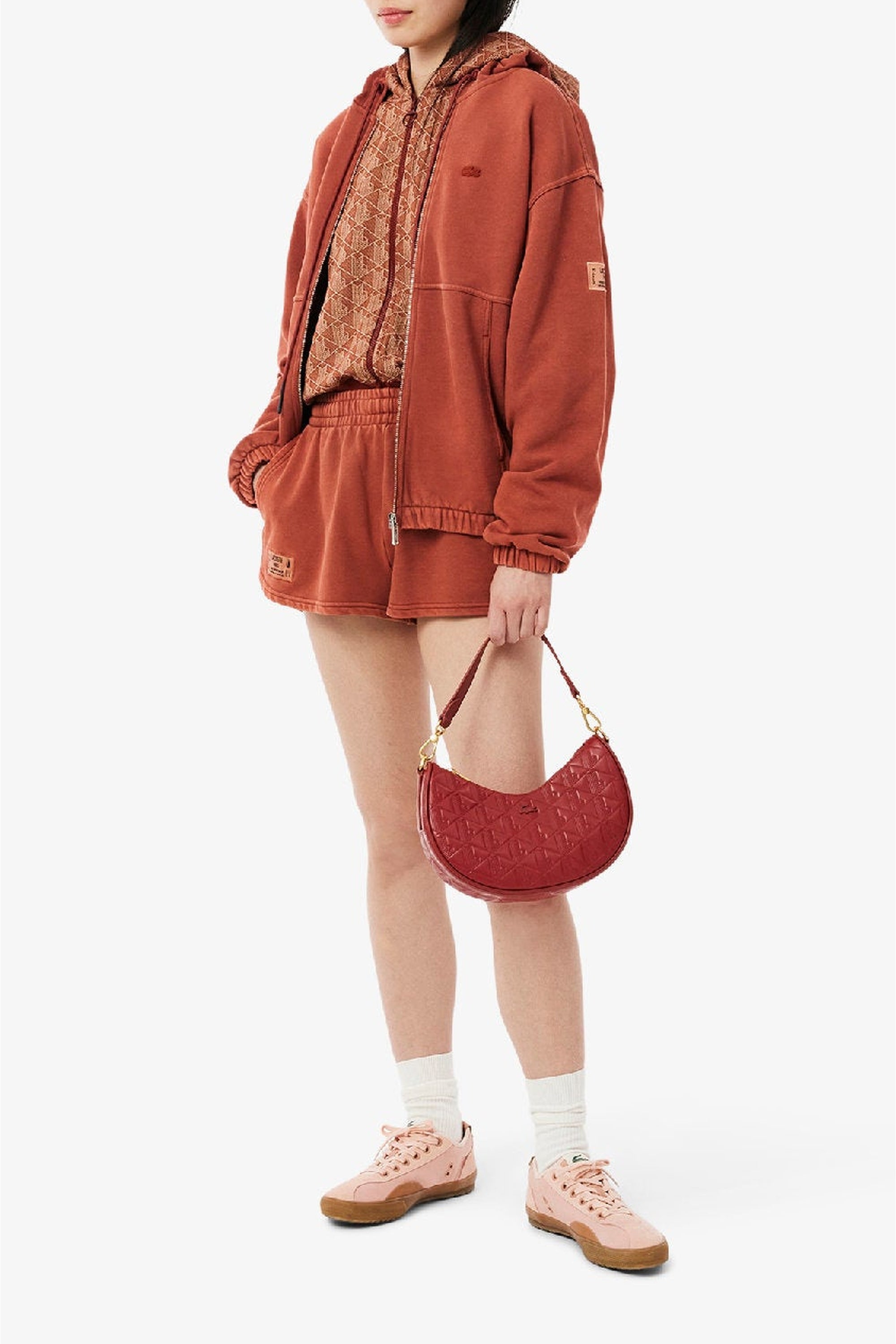 Sac lune Maheki embossé en cuir - Iberis