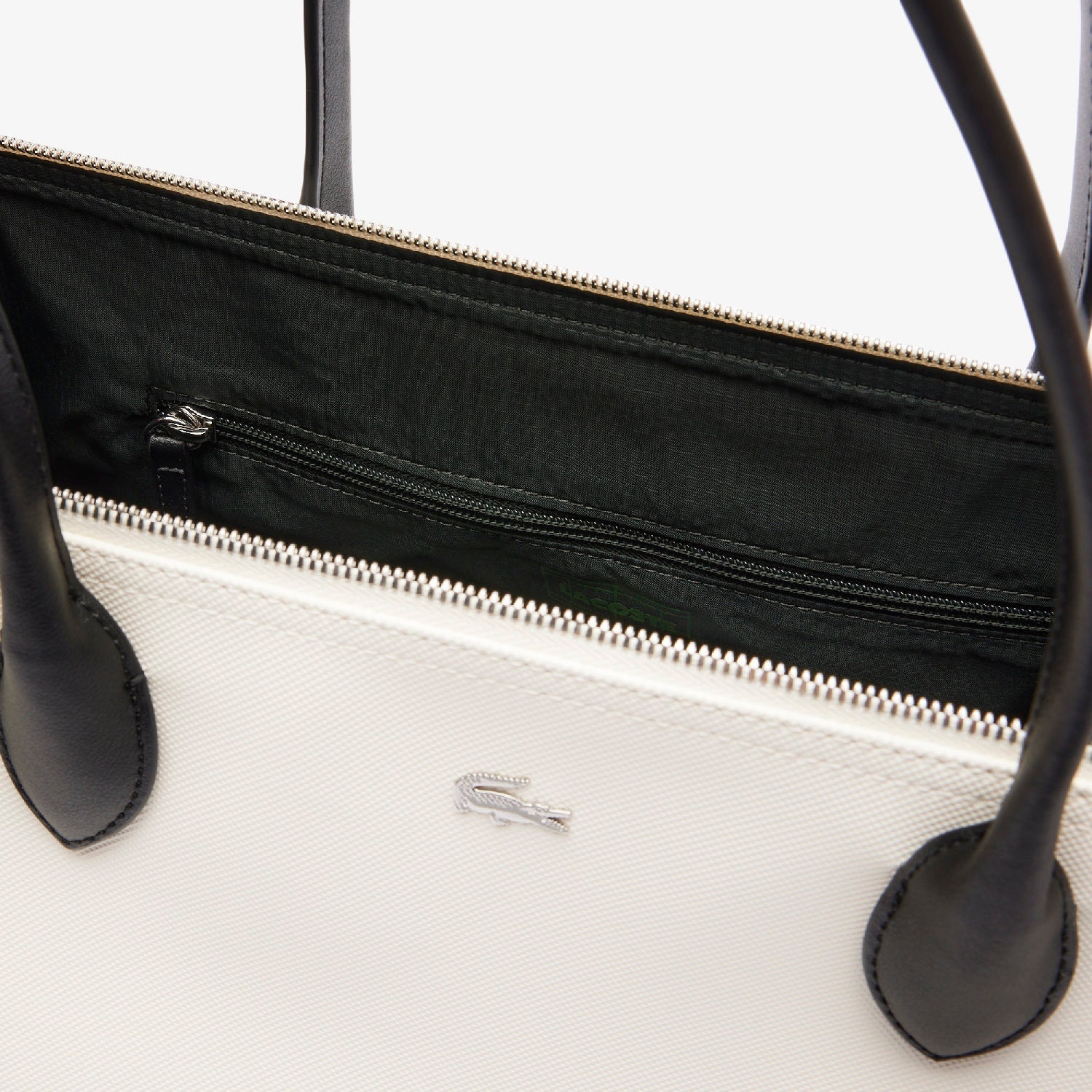 Sac cabas Athena en piqué - Farine Noir