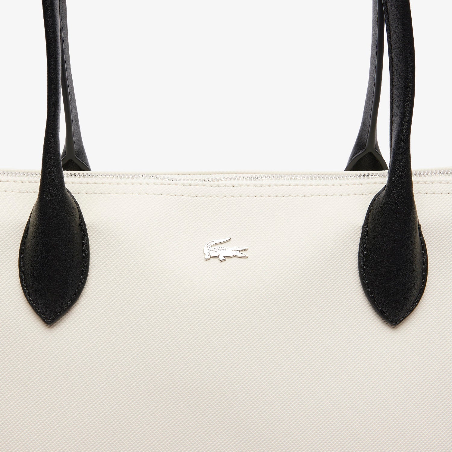 Sac cabas Athena en piqué - Farine Noir