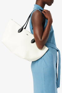 Sac cabas Athena en piqué - Farine Noir