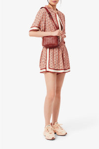 Maheki small leather shoulder bag - Iberis