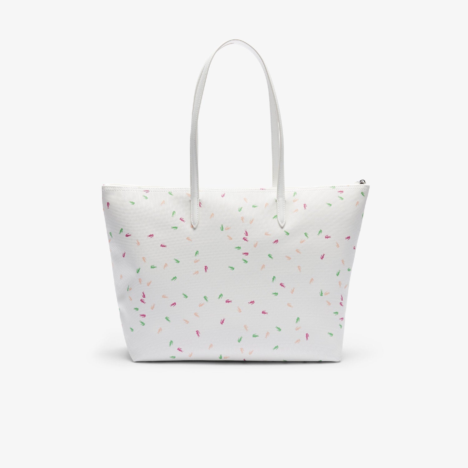 Grand sac cabas L.12.12 Concept imprimé en piqué - Confetti Croc Farine
