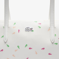 L.12.12 Concept large shopping bag, piqué print - Confetti Croc Farine