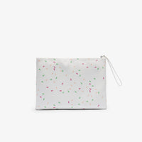 Grande pochette L.12.12 Concept imprimée en piqué - Confetti Croc Farine