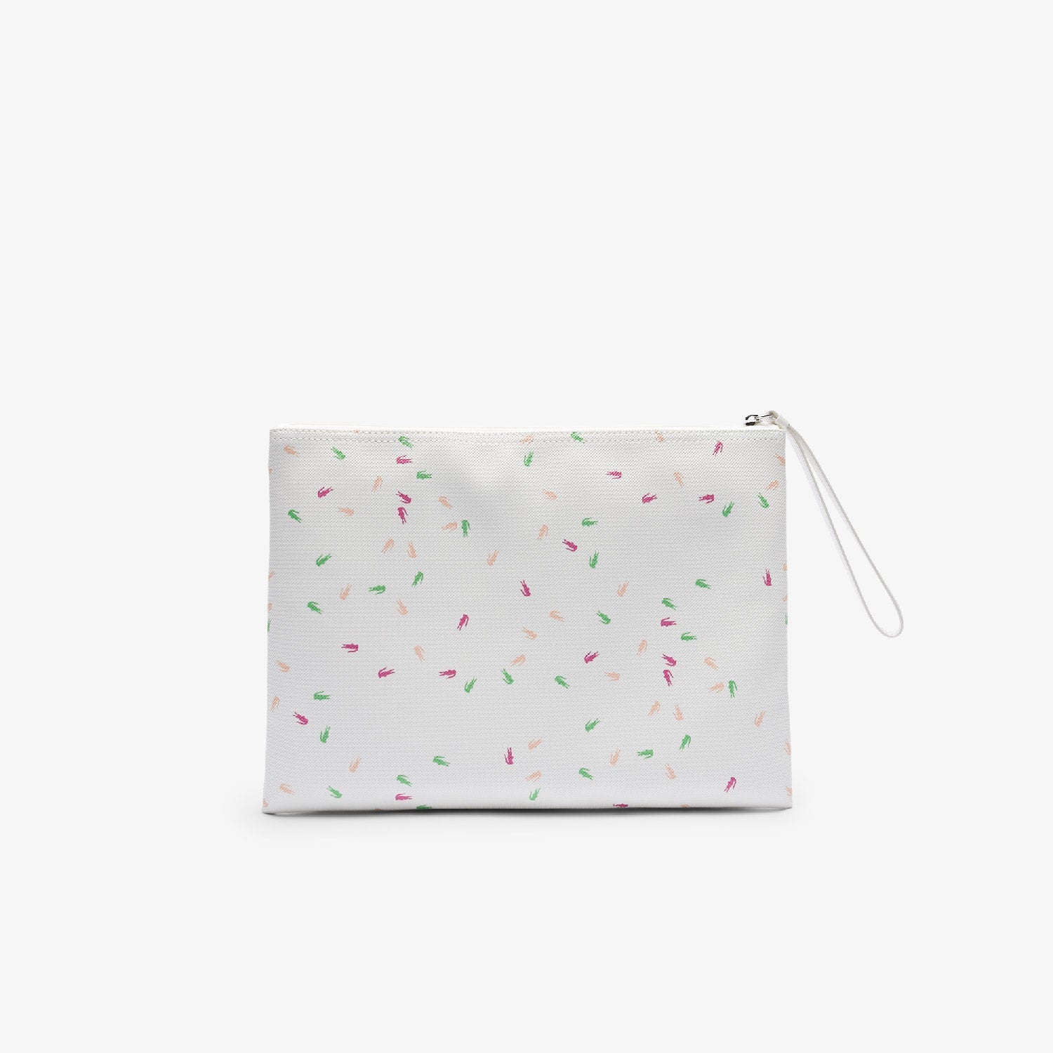 Grande pochette L.12.12 Concept imprimée en piqué - Confetti Croc Farine