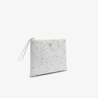 Grande pochette L.12.12 Concept imprimée en piqué - Confetti Croc Farine