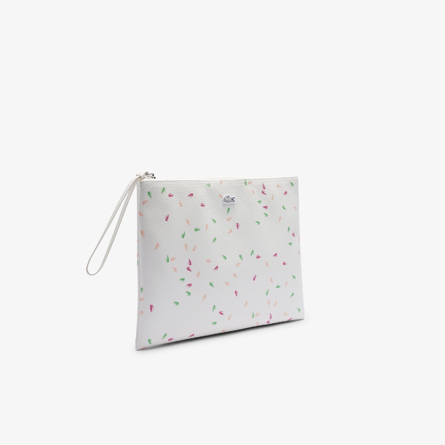 Grande pochette L.12.12 Concept imprimée en piqué - Confetti Croc Farine