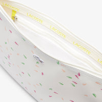 Grande pochette L.12.12 Concept imprimée en piqué - Confetti Croc Farine