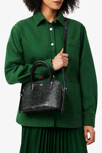 Petit sac Chantaco embossé en cuir - Sinople