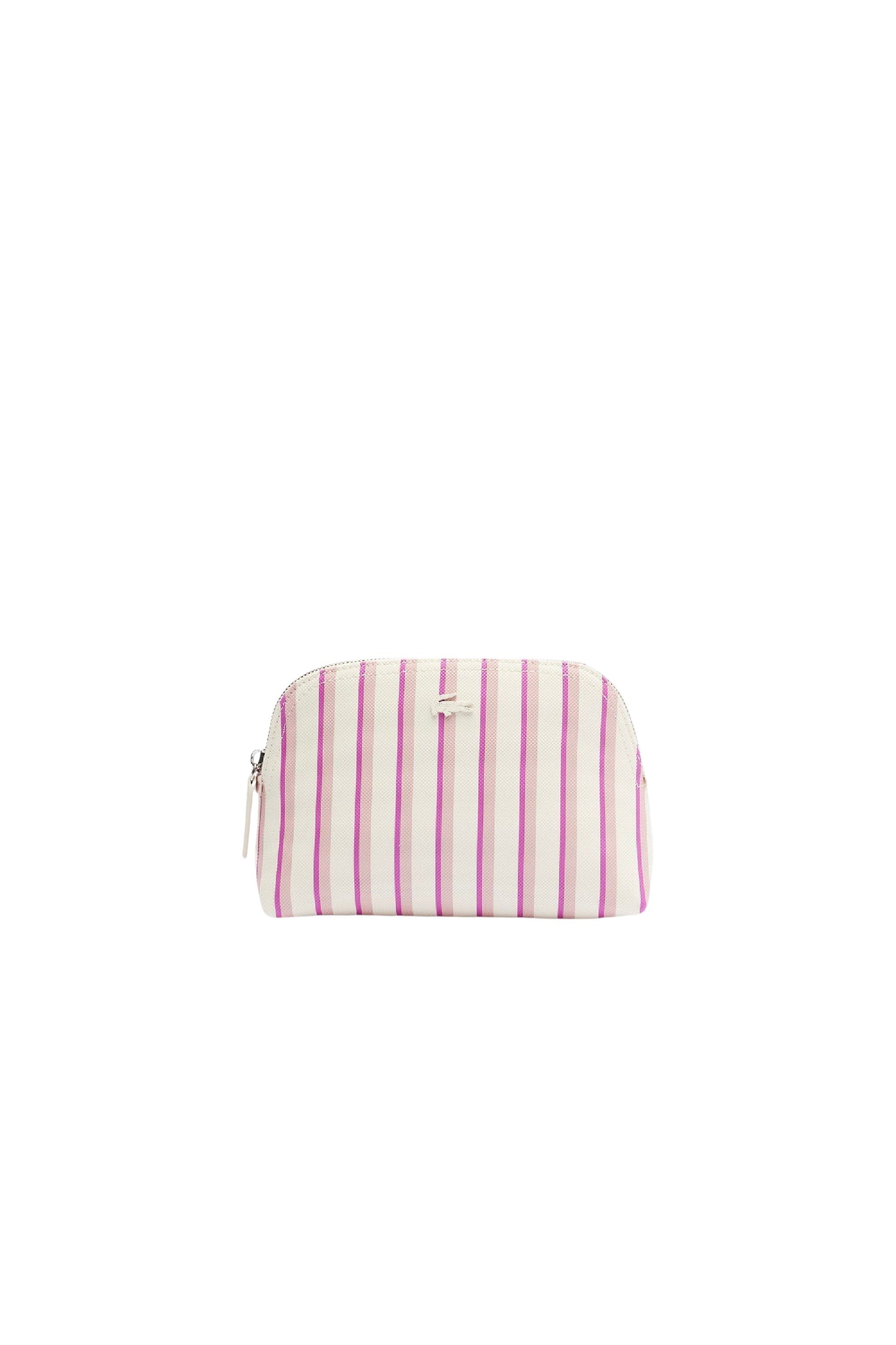 Anna reversible piqué case - Farine Pink Stripes