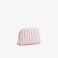 Anna reversible piqué case - Farine Pink Stripes