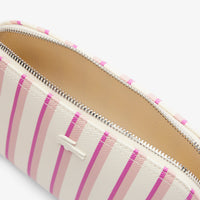 Anna reversible piqué case - Farine Pink Stripes
